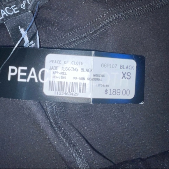 Peace of Cloth Black Leggings – NWT, XS, Back Pockets, Stretch Waist - Picture 8 of 13